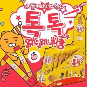 韓國製水蜜桃維他命C跳跳糖 2g x 10包組