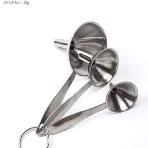 🏠不鏽鋼長手柄漏斗三件套