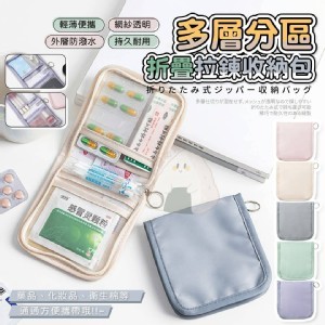 💖多層分區折疊拉鍊收納包💖