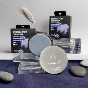韓國製造🇰🇷Studio17 刷具粉撲清潔盤/44g