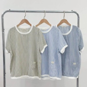 🏠🌿小日風麻紗條紋衫❤️