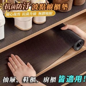 🏠【特厚級抗菌防污波點櫥櫃墊】
