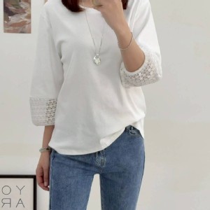 🏠優雅手袖鏤空蕾絲上衣♥️