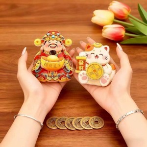 🏠招財轉轉冰箱貼2入