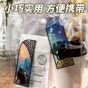 🏠浪漫黑貓透光書籤6張/組❤️