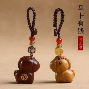 馬上有錢🏠招財小木馬吊飾