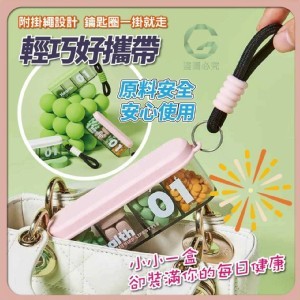 🏠分格便攜半透明藥盒❤️