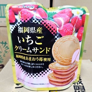 日本🇯🇵 七尾製菓 福岡甘王草莓夾心餅/66g