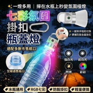 🏠七彩氛圍掛扣瓶蓋燈 ⏰
