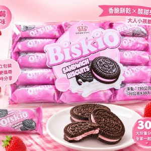 BISKIO 草莓夾心餅乾/26g×30入