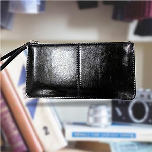 韓版手機三層手拿包-黑