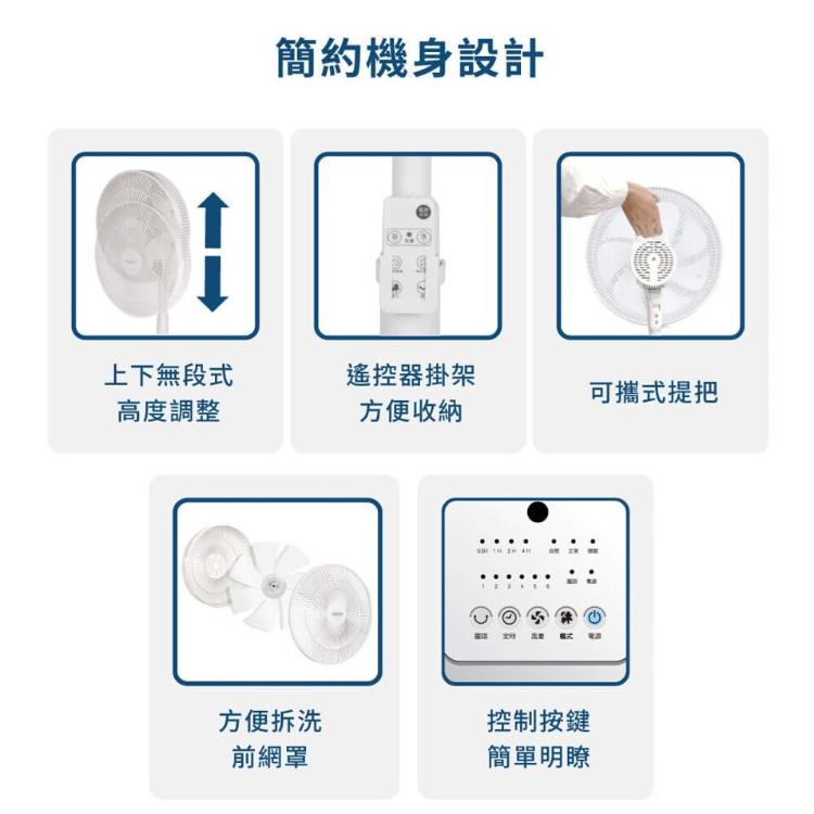 禾聯14吋智能變頻DC風扇 HDF-14CH750 立扇 電風扇 附遙控器