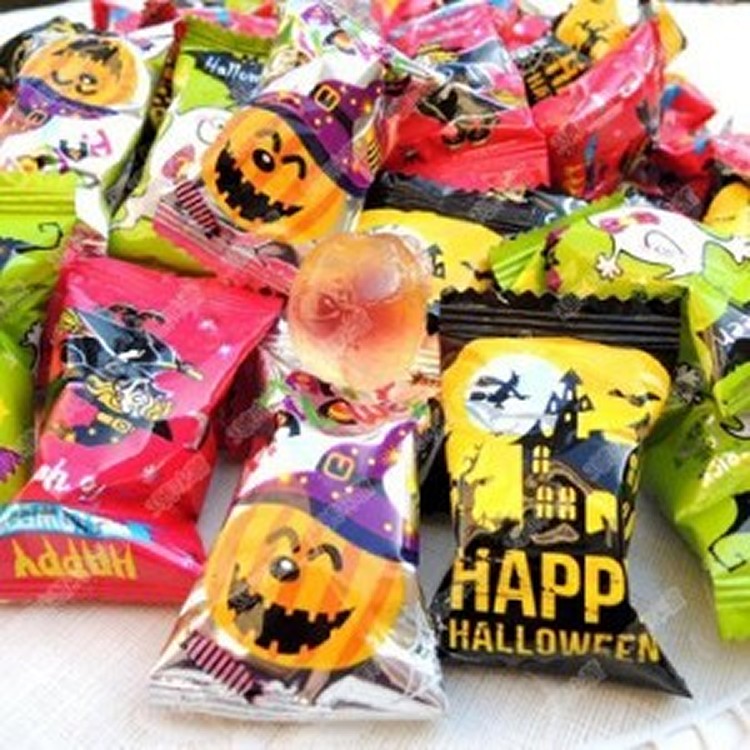 萬聖節歡樂水果爆漿造型軟糖-1kg大包裝