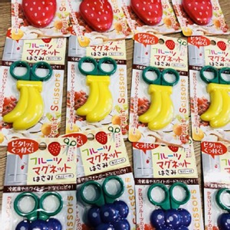 日本🇯🇵超可愛水果小剪刀-附磁鐵可貼冰箱