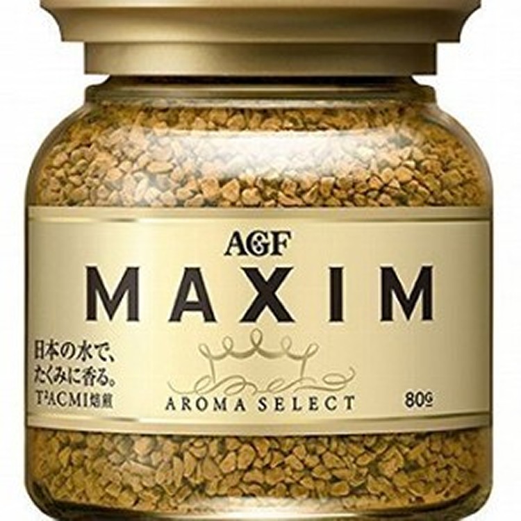 AGF MAXIM 即溶沖泡沖調咖啡粉 玻璃罐裝