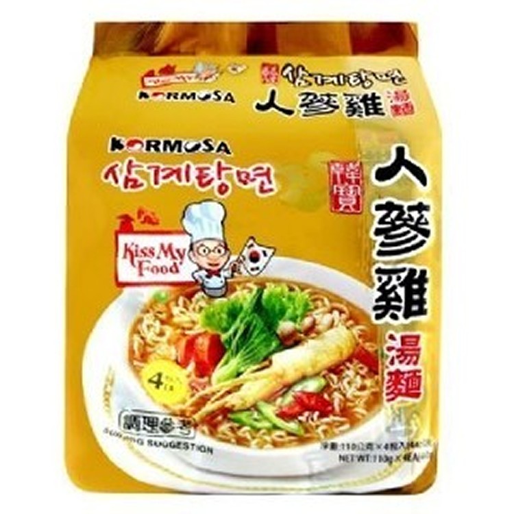 KORMOSA人蔘雞湯麵一袋4入