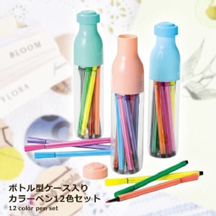 日本內海產業12色瓶裝彩色筆組 隨機