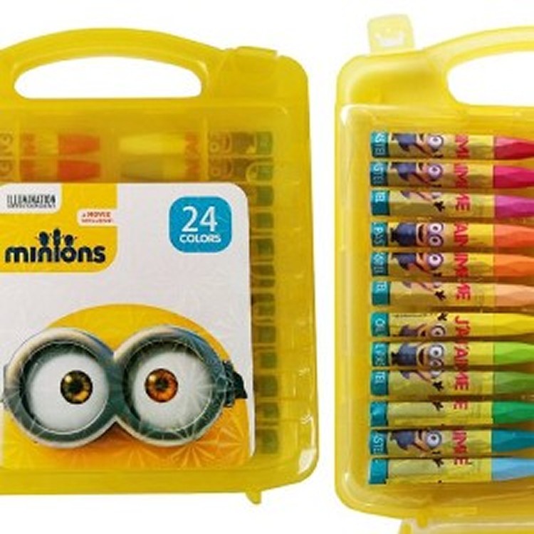 小小兵24色PP盒油畫棒