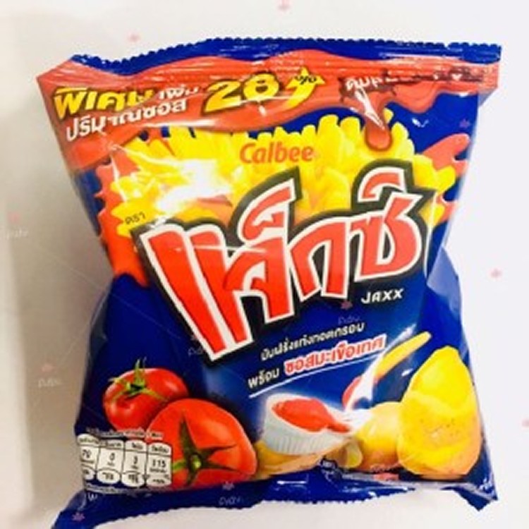 泰國calbee 沾醬薯條 番茄醬口味大包裝55g