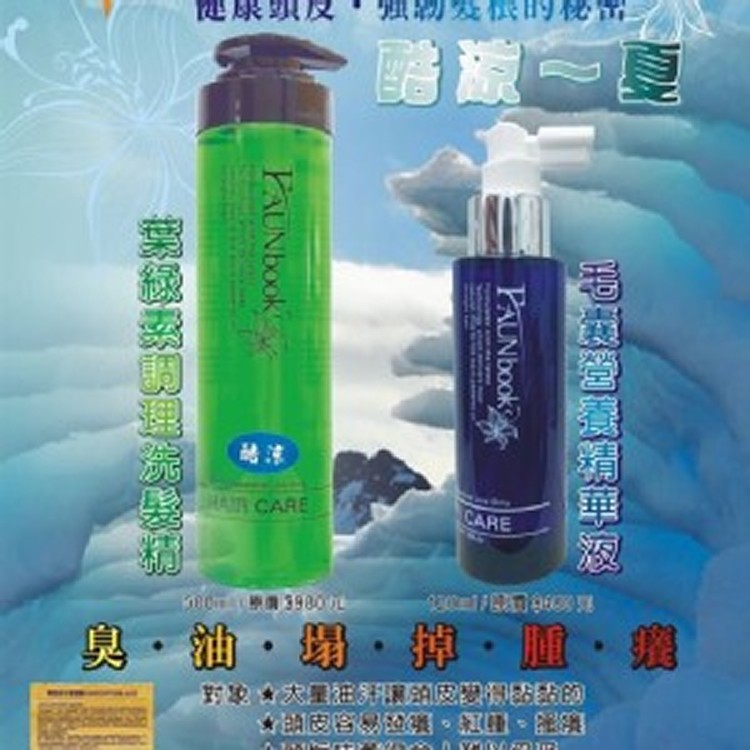 葉綠素洗髮精500ml(酷涼)+毛囊營養精華素120ml]