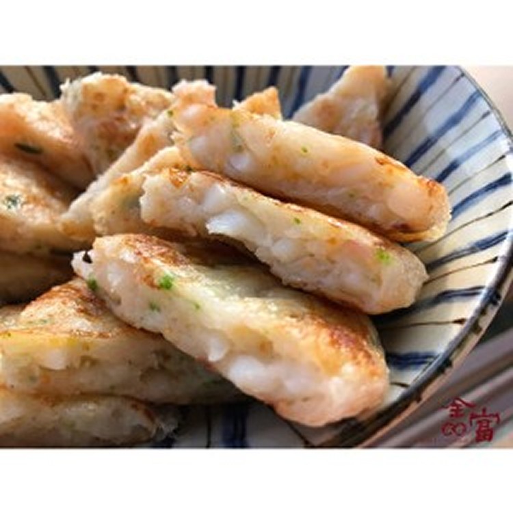 【飛魚卵花枝餅】:全富水產