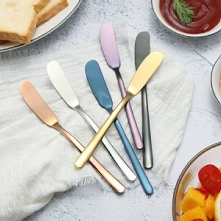不鏽鋼抹醬刀6色隨機出貨