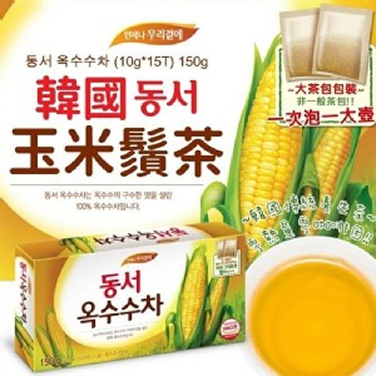 韓國DONGSUH家庭號大容量玉米鬚茶150g (10g*15T)