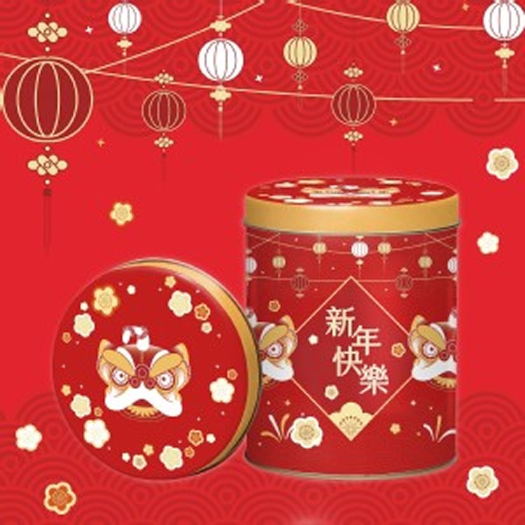 新年快樂紅獅罐