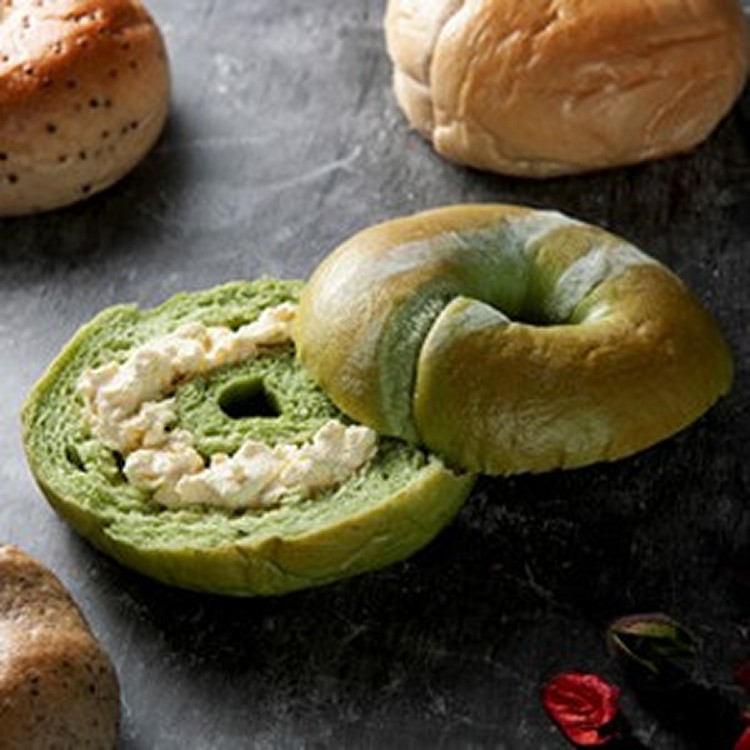 宇治抹茶乳酪貝果