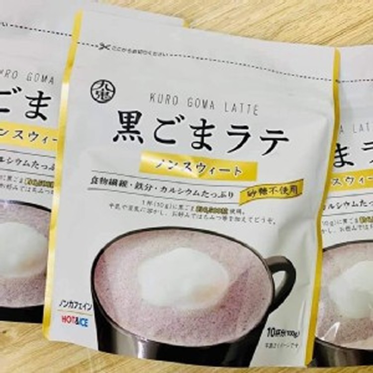 日本九鬼無糖-黑芝麻拿鐵/100g/約10杯入