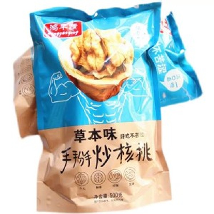 草本味 手掰炒核桃500克