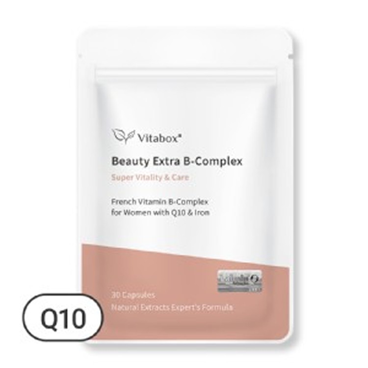 女性天然酵母維生素B群+Q10+專利鐵 - VITABOX®【美妍專科】