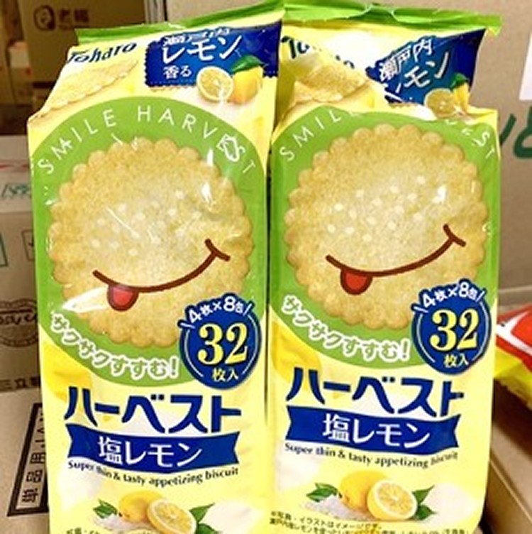日本🇯🇵東鳩微笑鹽檸檬薄餅乾/88g=32入