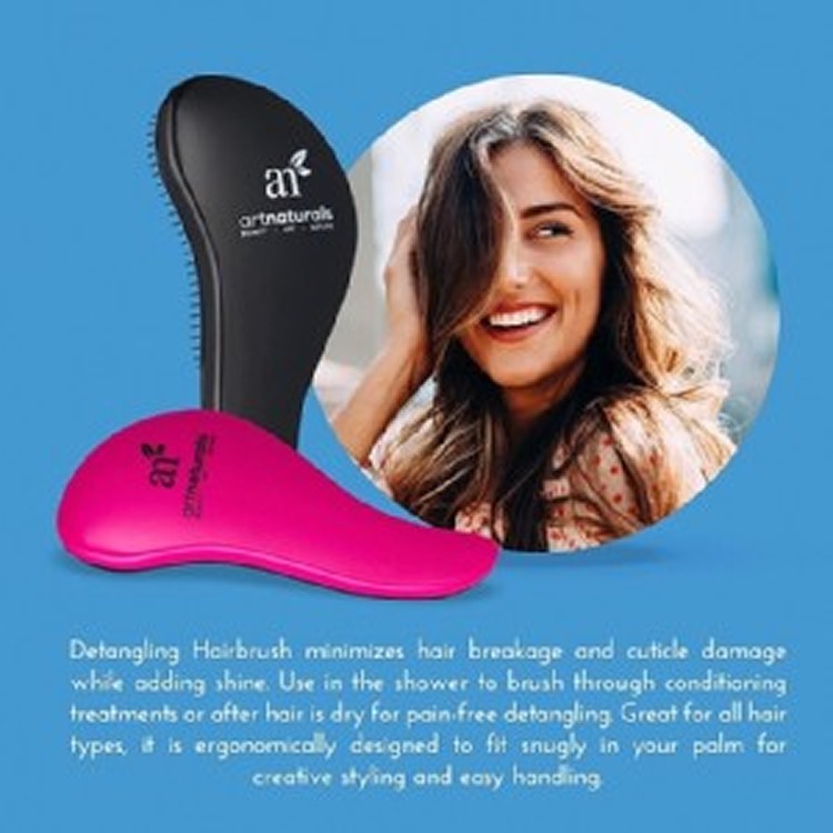 ArtNaturals乾濕兩用抗糾結 毛麟修護梳2入