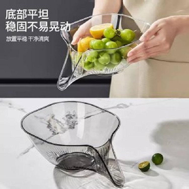 🛒多功能帶流口瀝水籃