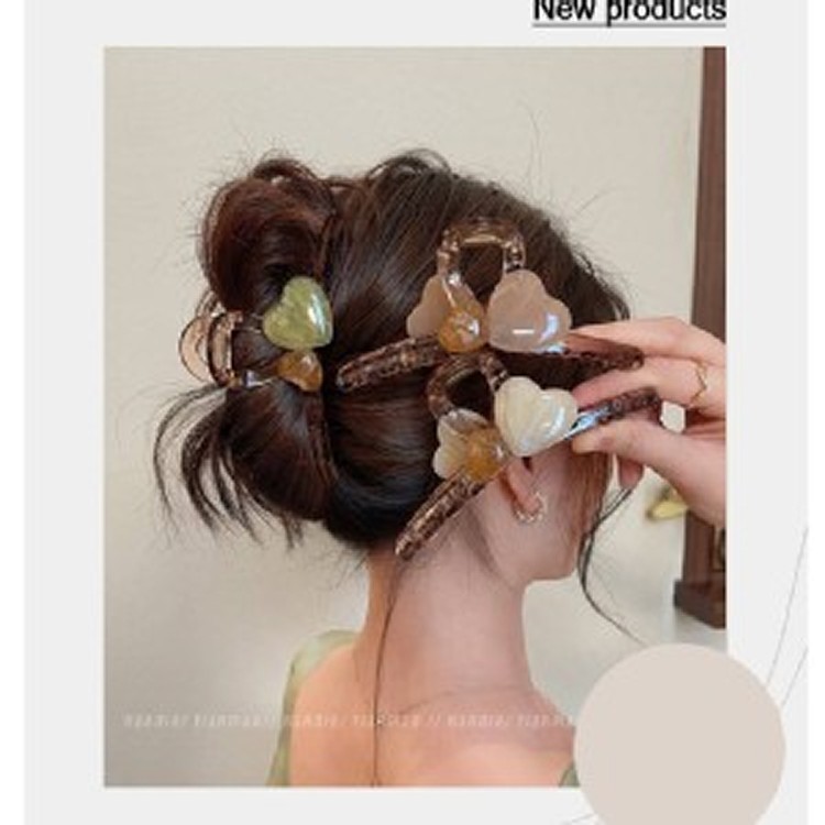 🏠夏日愛心果凍大抓夾2入