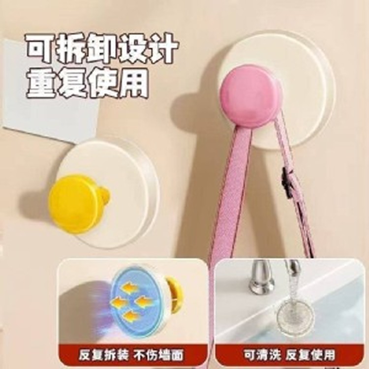 🛒一按即用門把手掛勾2入組