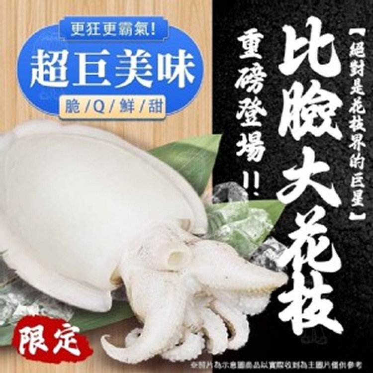 【巨無霸超大花枝】 600-800g