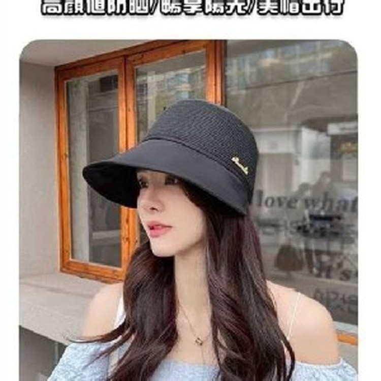 🏠赫本風加寬遮陽帽
