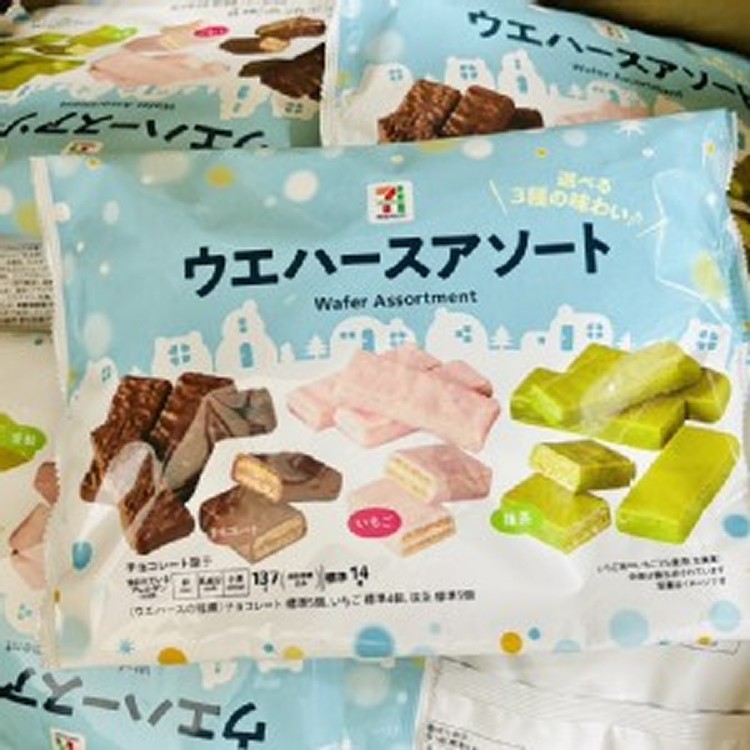 日本711限定綜合巧克力夾心酥(14入/袋)