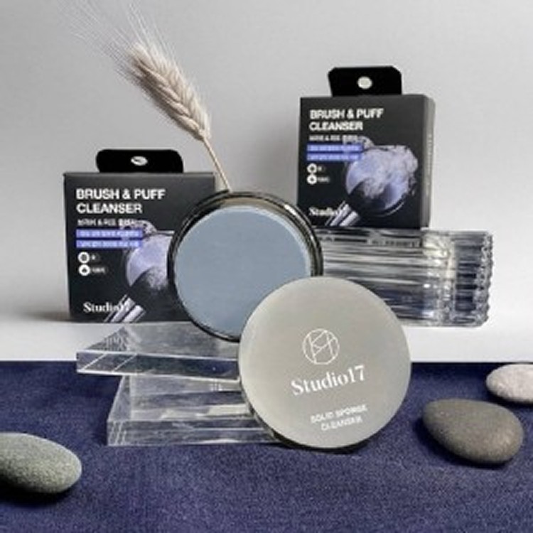 韓國製造🇰🇷Studio17 刷具粉撲清潔盤/44g