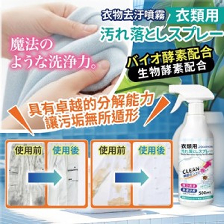 🇯🇵日本KA-SHOW 衣物去污噴霧 超大容量500ml