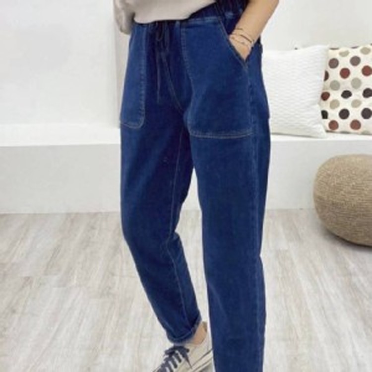 🏠大口袋彈性刷毛哈倫褲♥️