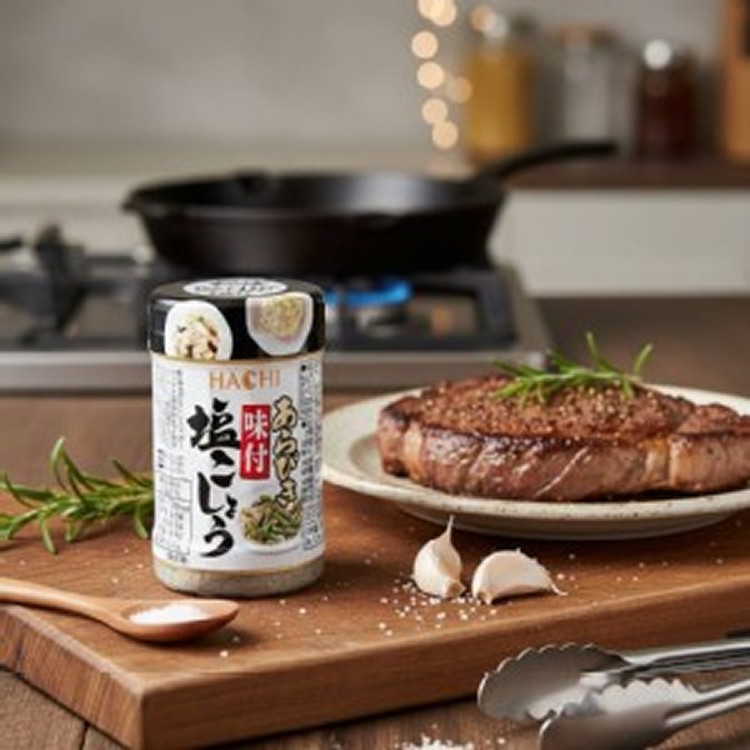 日本 HACHI 胡椒鹽粗粒黑罐/200g