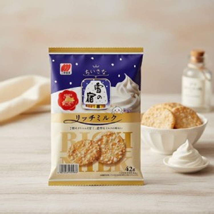 日本🇯🇵三幸 雪宿北海道鮮奶油煉乳米果/42g× 2