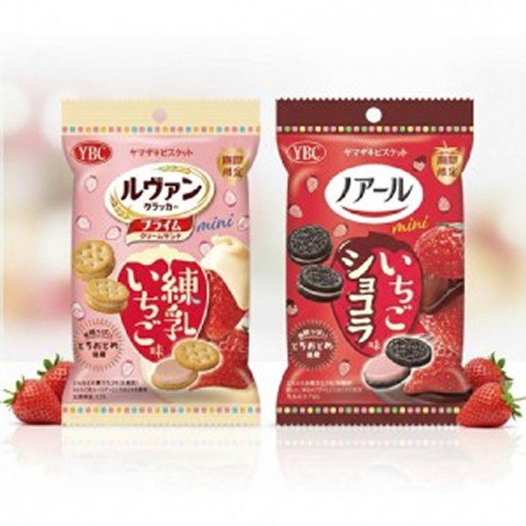 [日本🇯🇵YBC 迷你夾心餅乾🍓草莓口味系列2款]