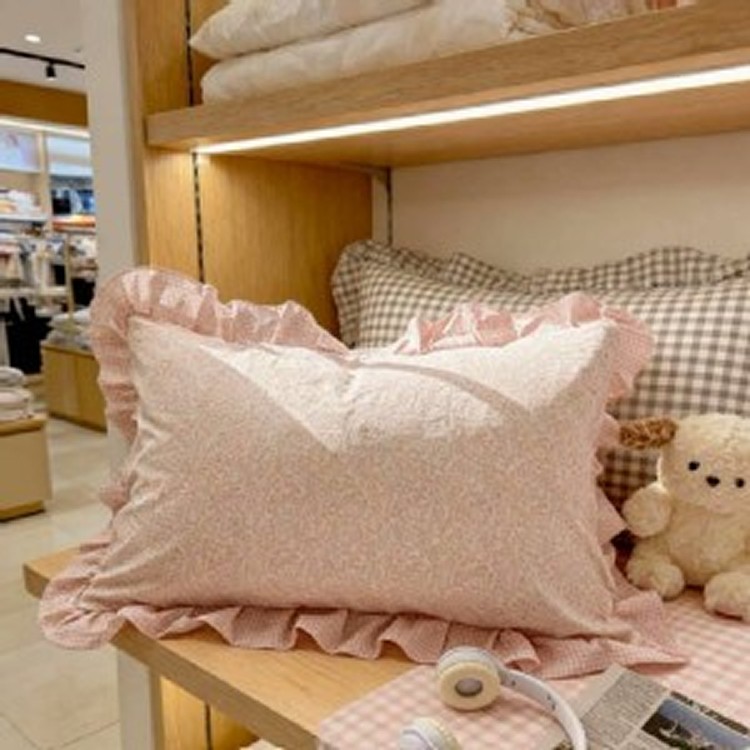 🏠韓系水洗棉碎花枕套♥️