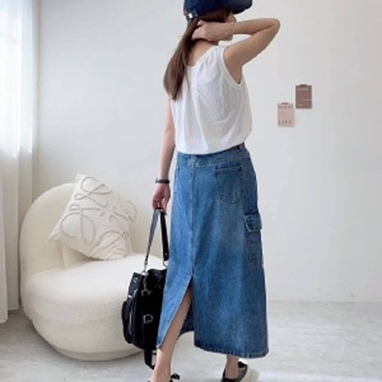 🏠率性工裝牛仔丹寧裙💙