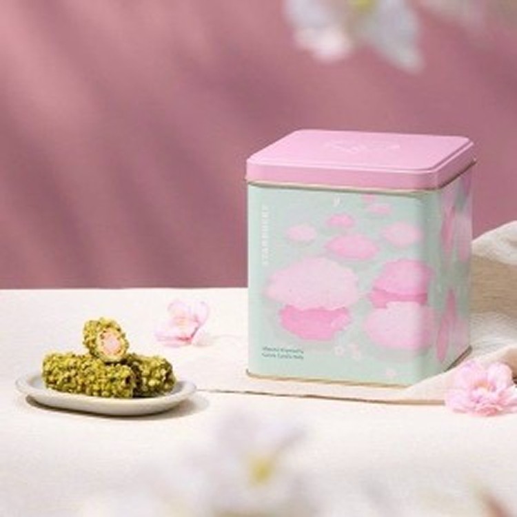 星巴克限定款🌸抹茶草莓可可杏仁捲