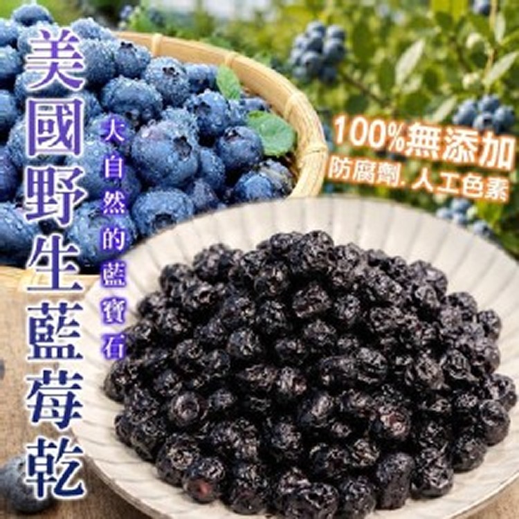 💯北美天然的藍寶石-野生低糖藍莓乾🫐